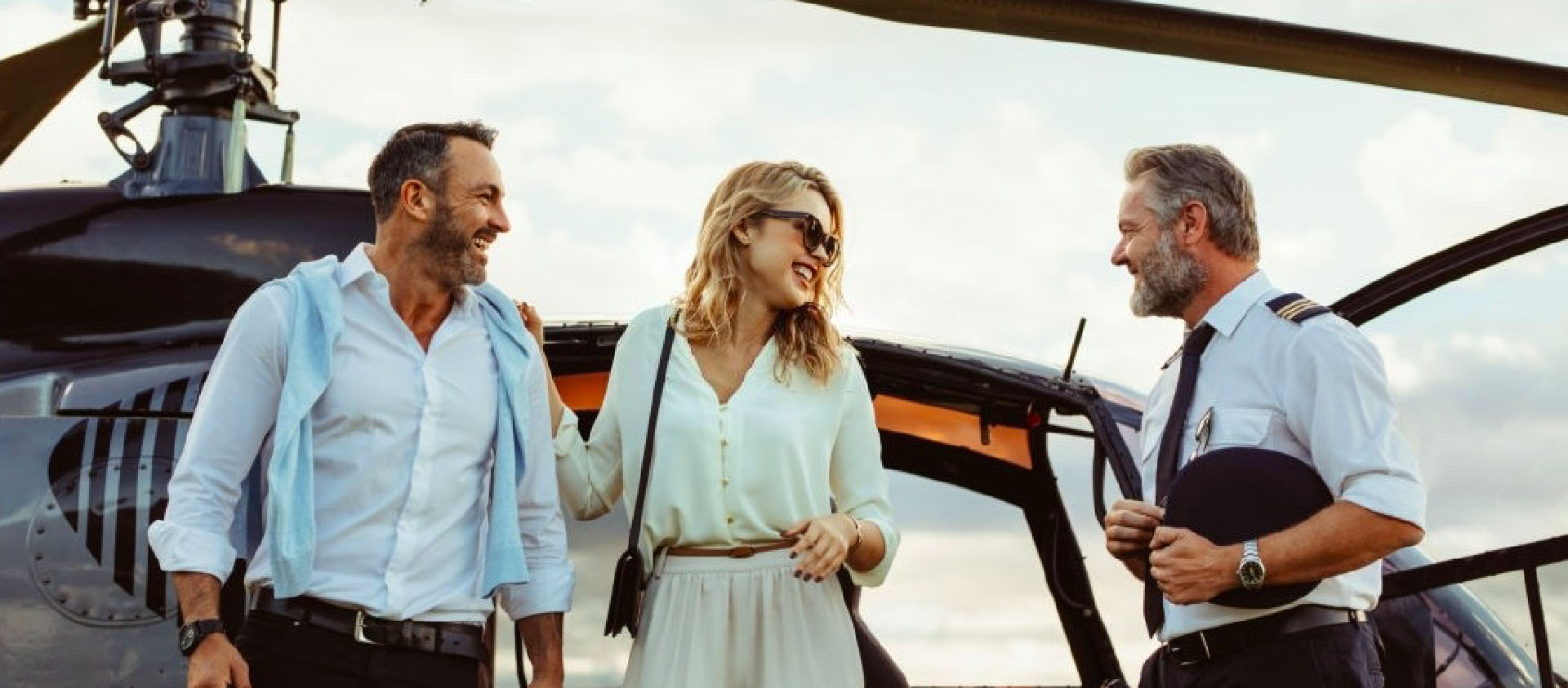 VIP Helicopter Tour sunset view VIP transfer luxury experience